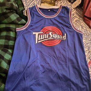Tune Squad Michael Jordan Blue Basketball Jersey, XL, In Excellent Condition